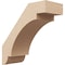 Ekena Millwork 5-inch W x 12-inch D x 12-inch H Aspen Rough Cedar Woodgrain TimberThane Knee Brace, Primed BRCUR05X12X12ASPRCPR - alternate 1